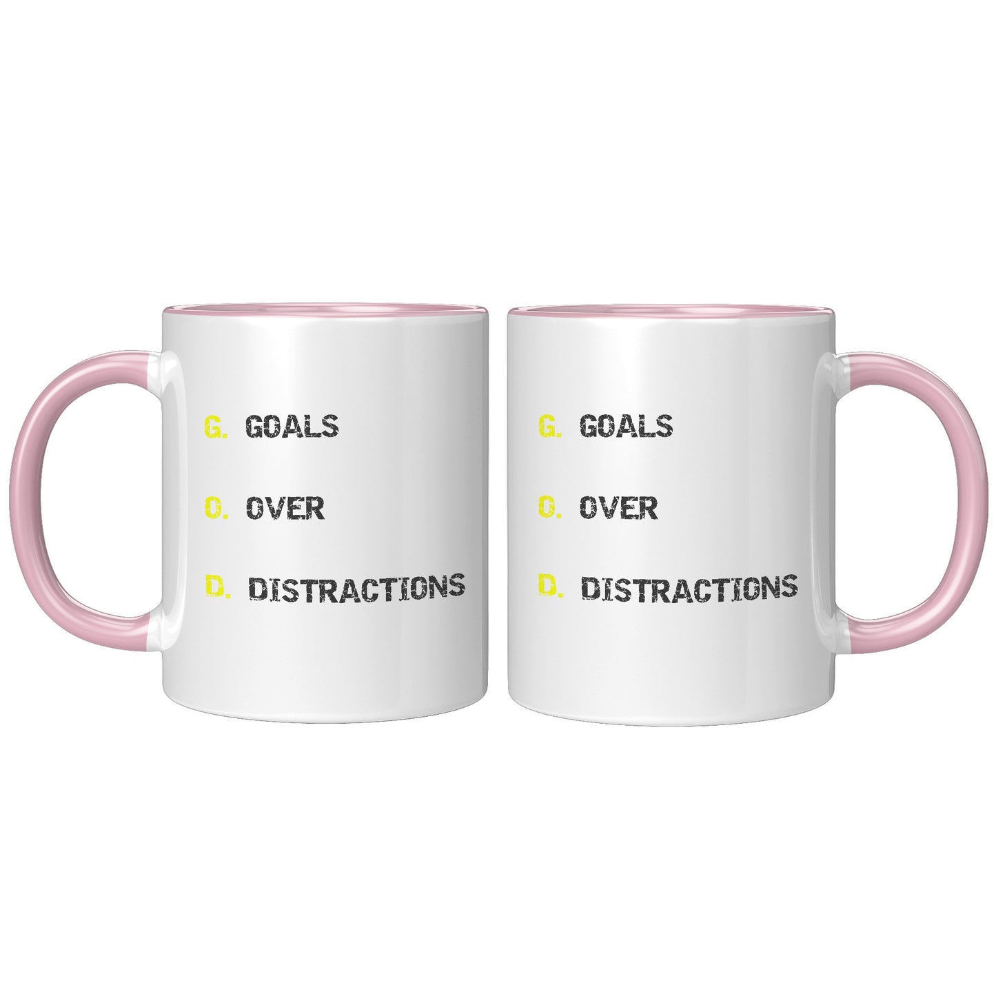 GOALS OVER DISTRACIONS MUG - GIFTS FOR FAMILY & FRIENDS