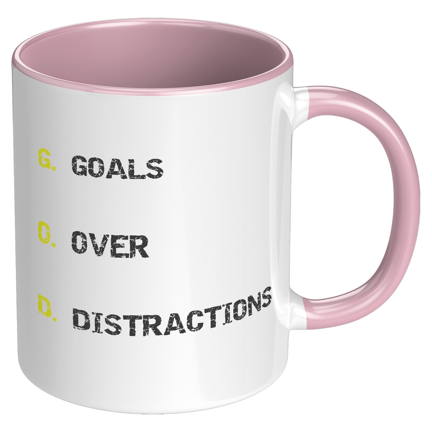 GOALS OVER DISTRACIONS MUG - GIFTS FOR FAMILY & FRIENDS
