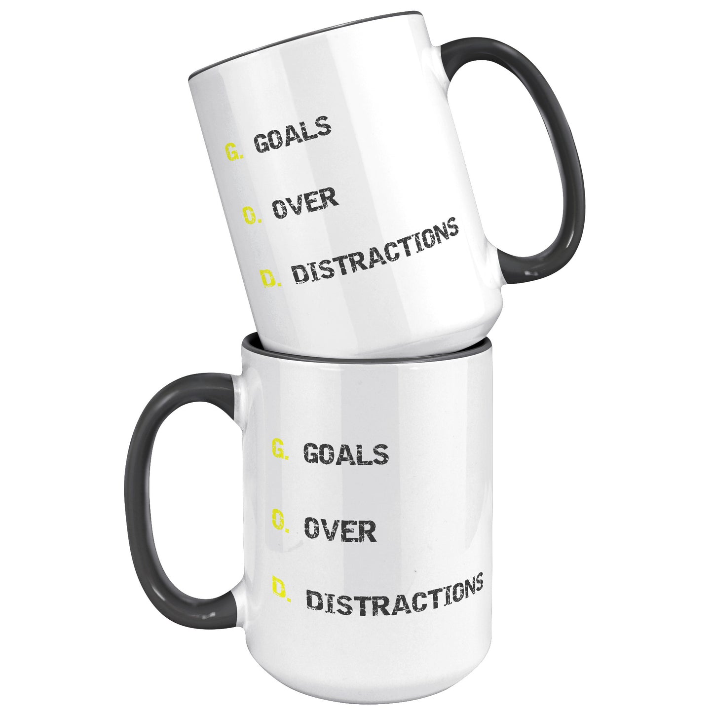 GOALS OVER DISTRACTIONS MUG - GIFTS FOR FAMILY & FRIENDS