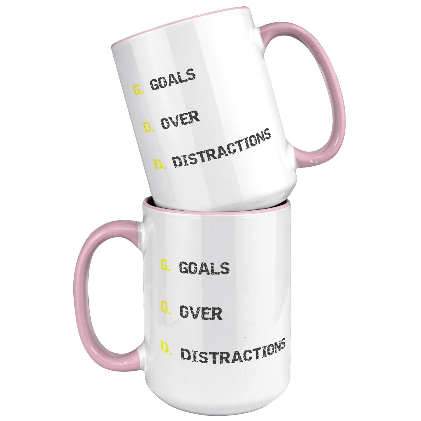 GOALS OVER DISTRACTIONS MUG - GIFTS FOR FAMILY & FRIENDS