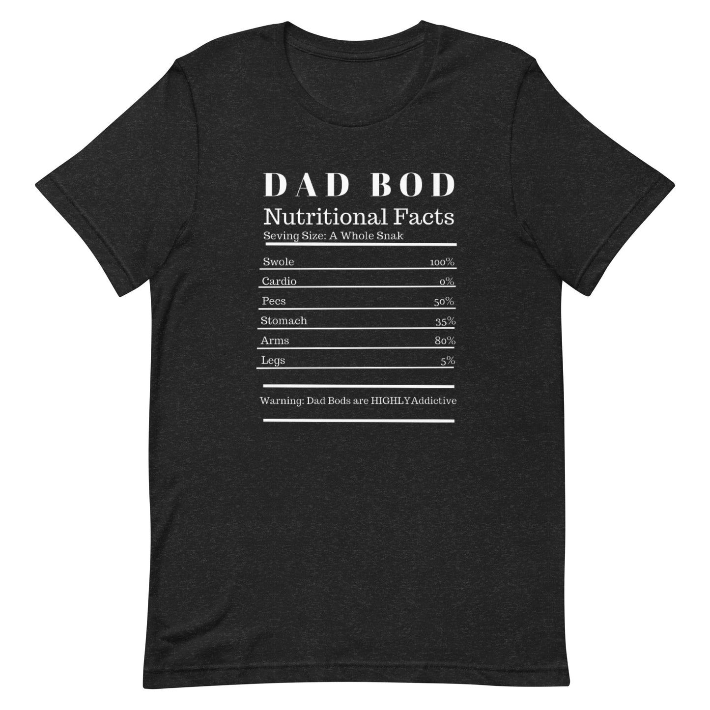 Nutritional Facts Gift Dads - Fathers Day - Gifts For Dad - Gifts For Dad Bod